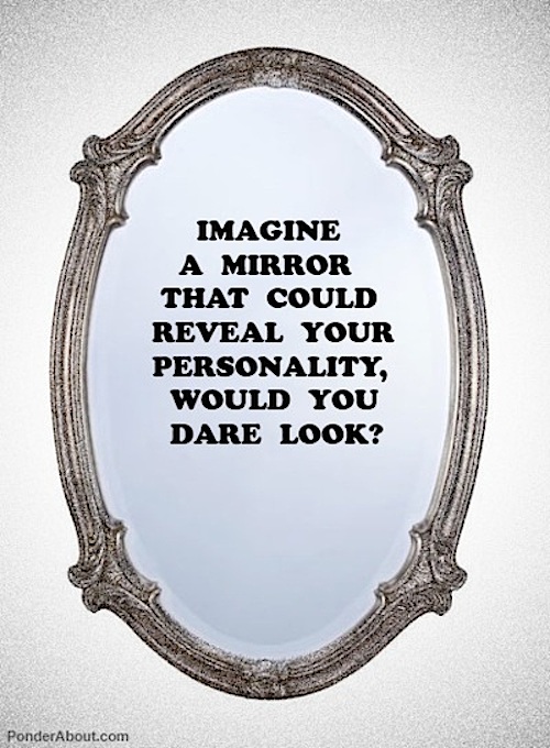 personality revealing mirror