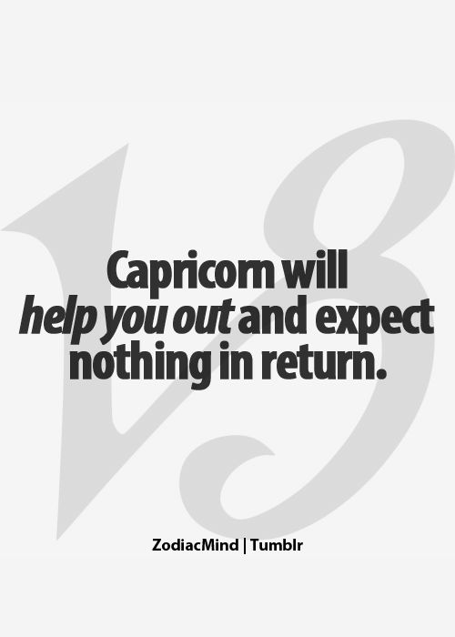 Capricorn expectations