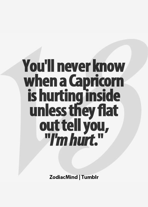 Capricorn hurt
