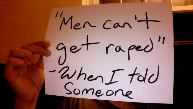 Men can't get raped - buzzfeed abuse photo series