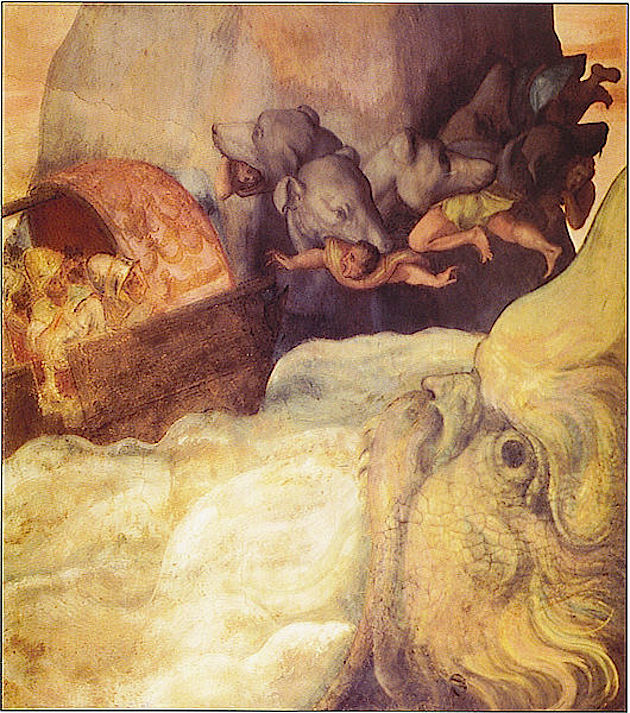 Scylla and Charybdis - italian fresco