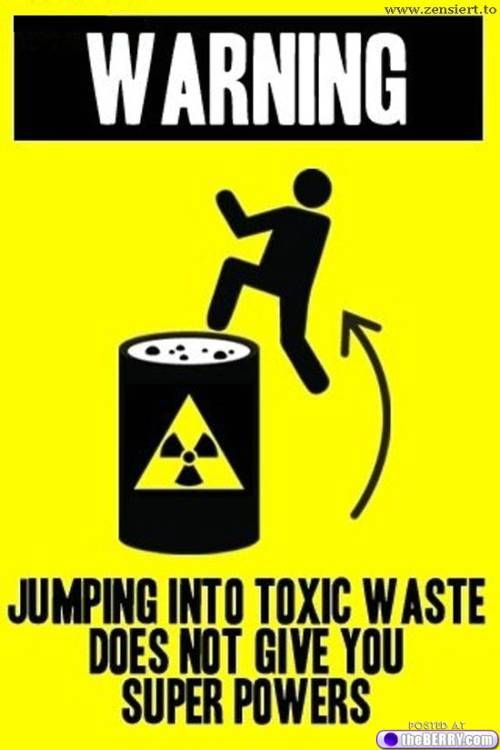 toxic waste warning