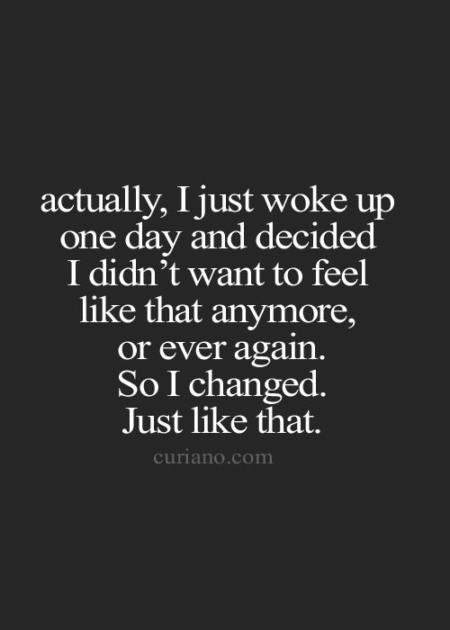 one day I changed - curiano